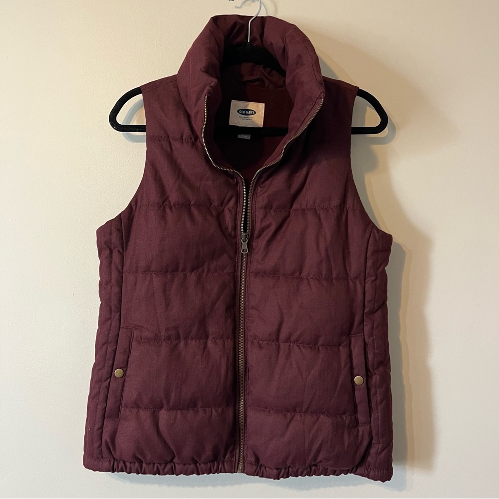Old Navy Maroon Fleece Jacket
